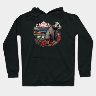 Canada bear sticker Vancouver Toronto Ontario Canada Hoodie